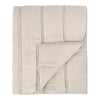 Rawi King Quilt Beige Sustainable Channel Stitch Ramie and Cotton BM331501