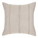 Rawi Square Euro Pillow Sham, 26 Inch Beige Channel Ramie and Cotton