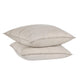 Rawi Square Euro Pillow Sham 26 Inch Beige Channel Ramie and Cotton