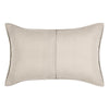 Rawi Lumbar King Pillow Sham 20x36 Beige Channel Stitch Ramie Cotton