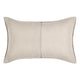 Rawi Lumbar King Pillow Sham 20x36 Beige Channel Stitch Ramie Cotton