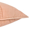 Rawi Square Euro Pillow Sham 26 Inch Clay Channel Stitch Ramie Cotton