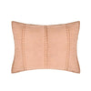 Rawi Standard Pillow Sham, 20x26 Clay Channel Stitch Ramie and Cotton