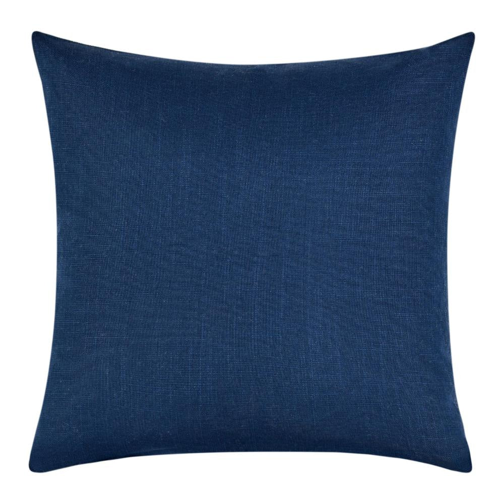 Throw Pillow 22 Inch Subtle Stripe Design White Gray Flax Linen BM331510