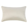 Dolu Lumbar Throw Pillow Hand Woven Texture 20 Inch Recycled Ivory