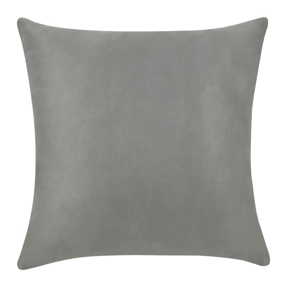 Dolu Throw Pillow Hand Woven Texture 24 Inch Recycled Dark Gray
