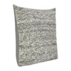 Dolu Throw Pillow Hand Woven Texture 24 Inch Recycled Dark Gray