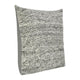 Dolu Throw Pillow Hand Woven Texture 24 Inch Recycled Dark Gray