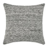 Dolu Throw Pillow, Hand Woven Texture, 24 Inch Recycled, Dark Gray
