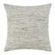 Dolu Throw Pillow, Hand Woven Texture, 24 Inch Recycled, Ivory White
