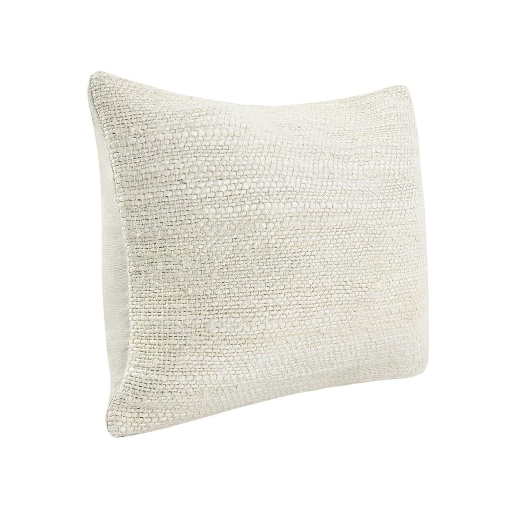 Alty Lumbar Throw Pillow 14x20 Inch Ivory Woven Jute Design Feather BM331518