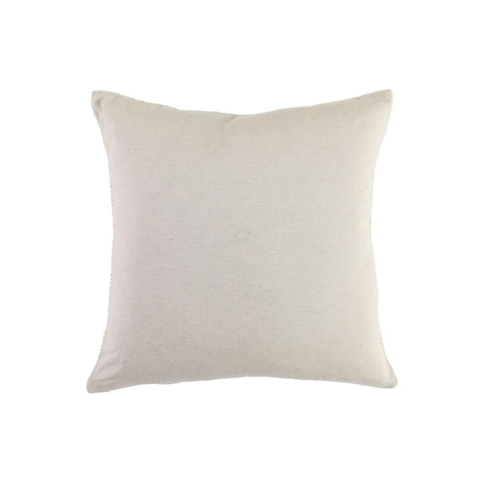 Alty Throw Pillow 22 Inch Ivory Woven Jute Design Feather Insert BM331519