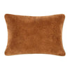 Hillary Lumbar Throw Pillow, 12x16 Inch Brown Cotton Velvet Reversible