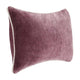 Hillary Lumbar Throw Pillow 14x20in Purple Cotton Velvet Reversible