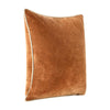 Hillary Throw Pillow Square 18 Inch Brown Cotton Velvet Reversible