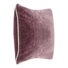 Hillary Throw Pillow Square 18 Inch Purple Cotton Velvet Reversible