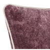 Hillary Throw Pillow Square 18 Inch Purple Cotton Velvet Reversible