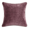 Hillary Throw Pillow, Square 18 Inch Purple Cotton Velvet, Reversible