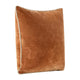 Hillary Throw Pillow Square 22 Inch Brown Cotton Velvet Reversible