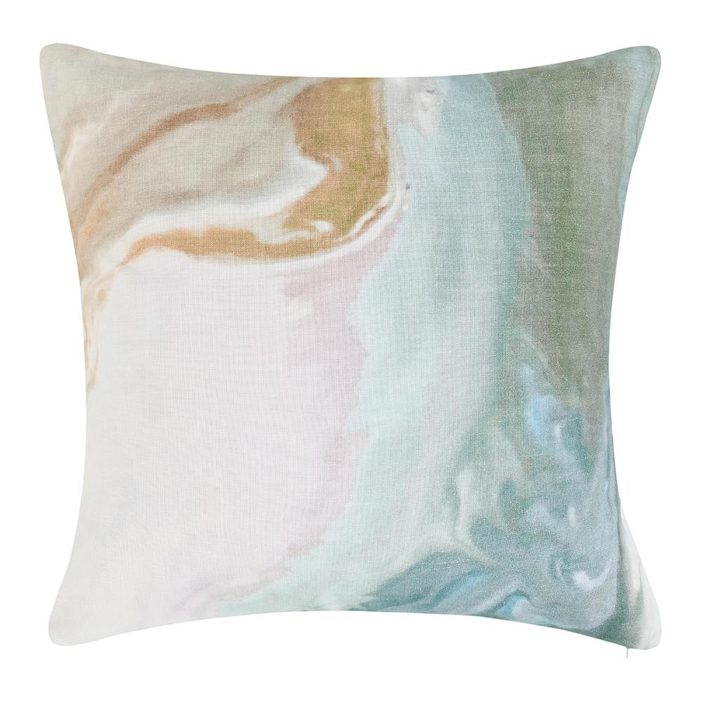 Square Throw Pillow, 24 Inch Multicolor Digital Print Pattern, Cotton