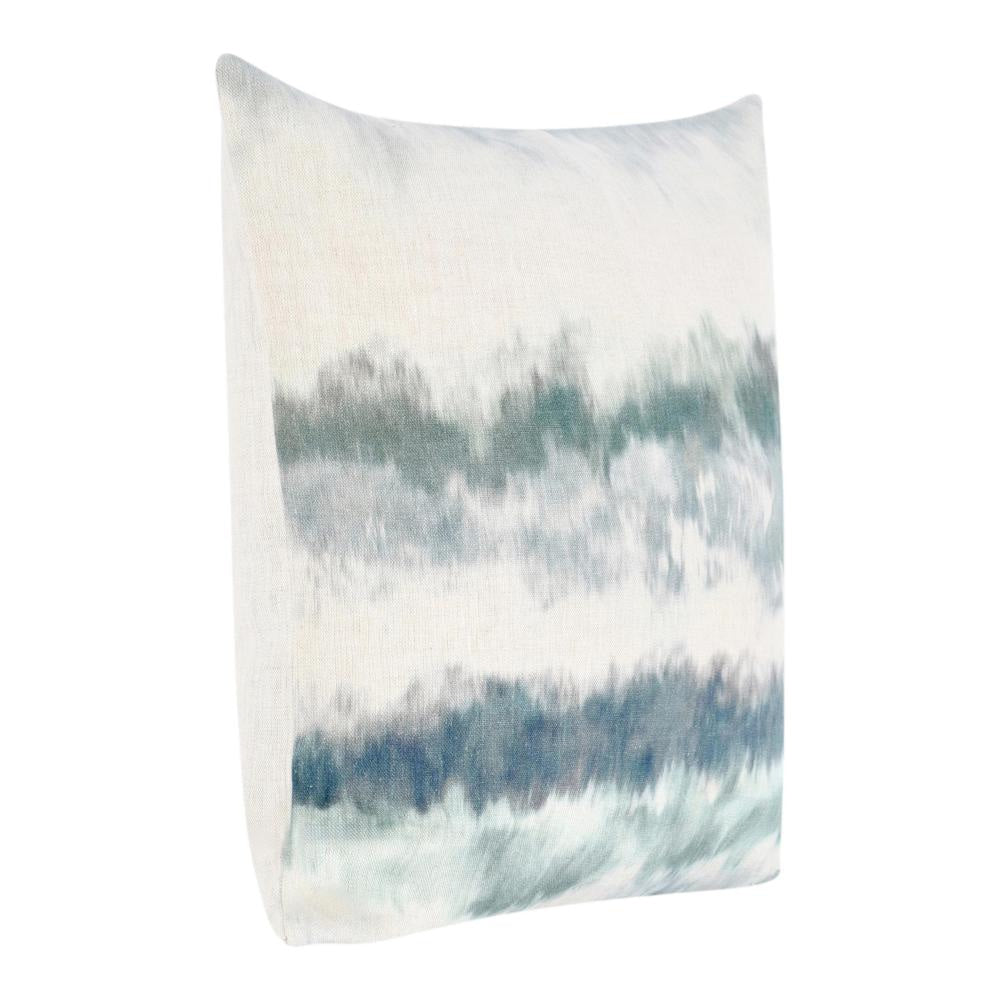 Square Throw Pillow 22 Inch Blue and Green Digital Print Cotton BM331528
