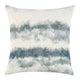 Square Throw Pillow, 22 Inch Blue and Green Digital Print, Cotton