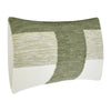 Skio Lumbar Throw Pillow Marble Yarn Texture 14x26 Inch Green Viscose