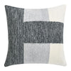 Skio Throw Pillow, Marble Yarn Texture, Square 22 Inch Gray Viscose
