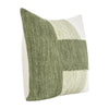 Skio Throw Pillow Marble Yarn Texture Square 22 Inch Green Viscose
