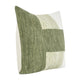 Skio Throw Pillow Marble Yarn Texture Square 22 Inch Green Viscose
