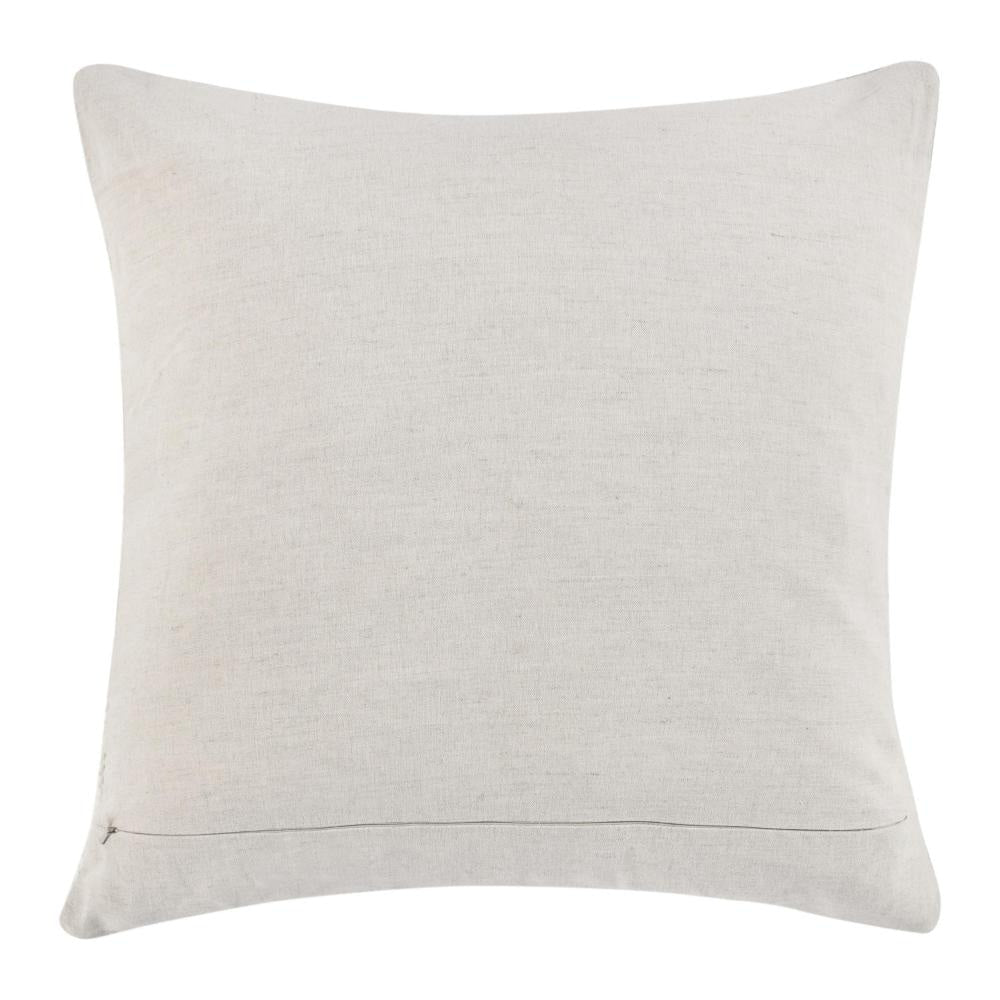 Skio Throw Pillow Marble Yarn Texture Square 22 Inch Green Viscose