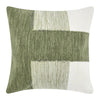 Skio Throw Pillow, Marble Yarn Texture, Square 22 Inch Green Viscose