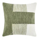 Skio Throw Pillow, Marble Yarn Texture, Square 22 Inch Green Viscose