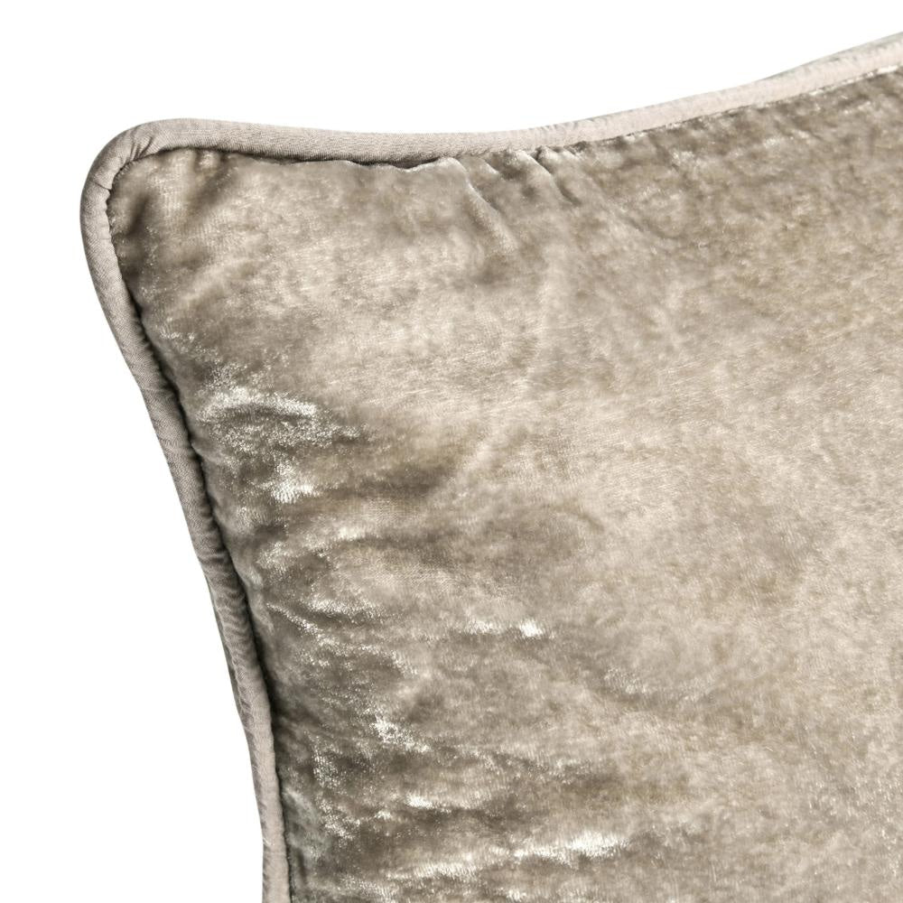 Timo Lumbar Throw Pillow 14x26 Inch Beige Viscose Reversible Design