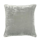 Timo Throw Pillow, Square 24 Inch Gray Silk Viscose, Reversible