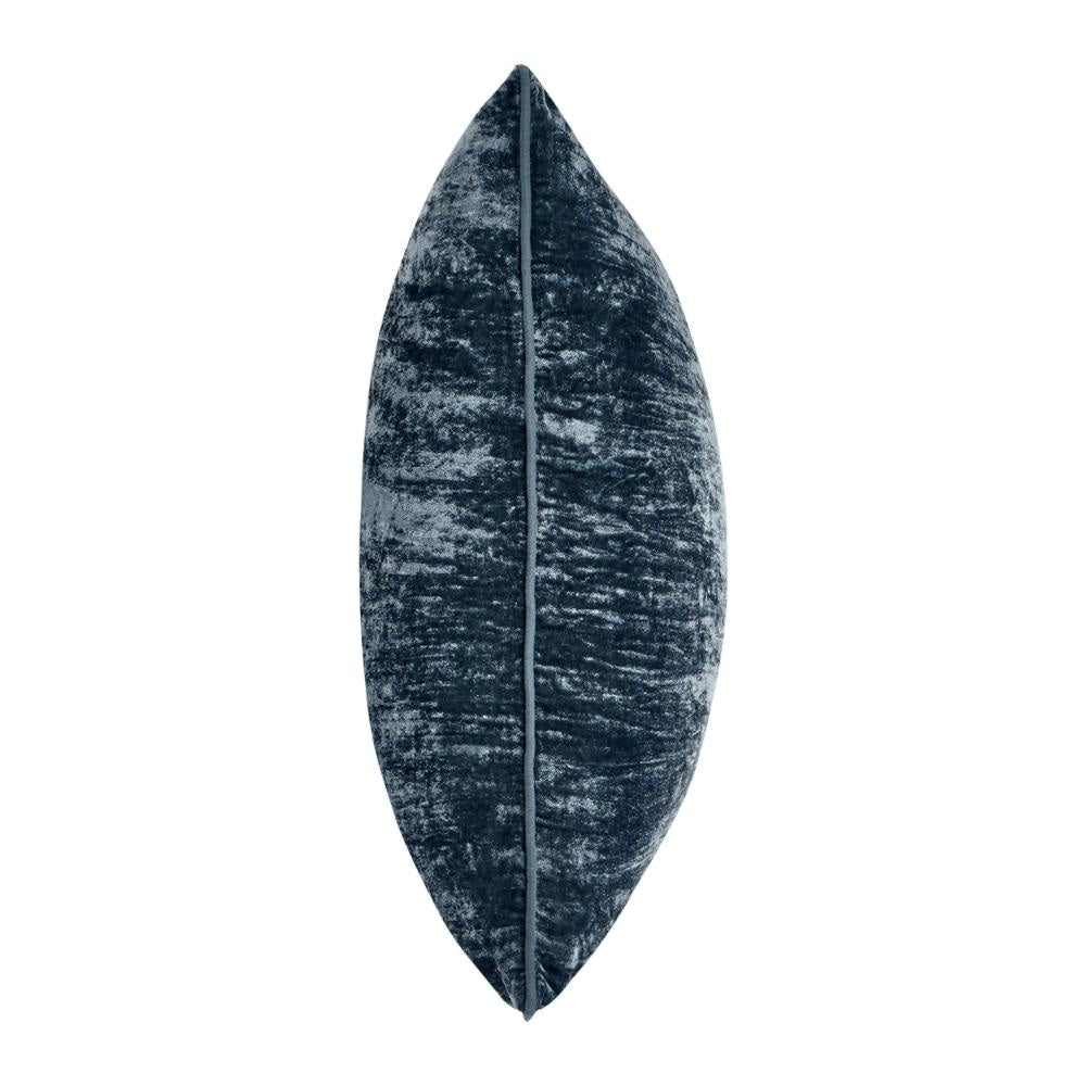 Timo Throw Pillow Square 24 Inch Blue Silk Viscose Reversible Design