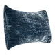 Timo Lumbar Throw Pillow 14x26 Inch Blue Silk Viscose Reversible