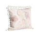 Luos Lumbar Throw Pillow 14x20 Inch Tasseled Edges Pink Cotton Linen BM331541