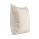 Throw Pillow Jute Linen Embroidery Pattern Square 26 Inch Beige BM331545