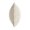 Rias Throw Pillow Square 22 Inch Woven Design Ivory Cotton Linen BM331547