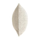 Rias Throw Pillow Square 22 Inch Woven Design Ivory Cotton Linen BM331547