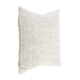Rias Throw Pillow Square 22 Inch Woven Design Ivory Cotton Linen BM331547