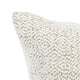 Rias Throw Pillow Square 22 Inch Woven Design Ivory Cotton Linen BM331547