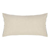 Rijo Lumbar Throw Pillow 14x26 Inch Hand Embroidery Denim Blue Linen BM331553