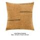 Rijo Throw Pillow Square 22 Inch Hand Embroidery Brown Flax Linen BM331554