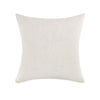 Broz Accent Throw Pillow 20 Inch Wool Applique Ivory Cotton Linen BM331562