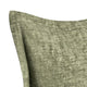 Pixie Throw Pillow Self Flange 22 Inch Green Cotton Linen Blend