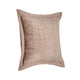 Pixie Throw Pillow Self Flange 22 Inch Light Brown Cotton Linen