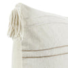 Pini Throw Pillow Boho Design Stripe Pattern 22 Inch Beige Linen BM331566