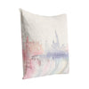 Throw Pillow Watercolor Abstract Design 20 Inch Multicolor Linen BM331567